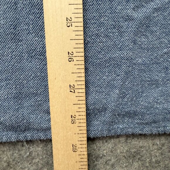 Outerknown Chambray Shirt Men M Blue Long Sleeve Utility Pocket Button Up - Picture 11 of 14